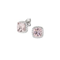 Earrings Amen Woman Lady in Silver Morganite EQUABBMOZ - EQUABBMOZ